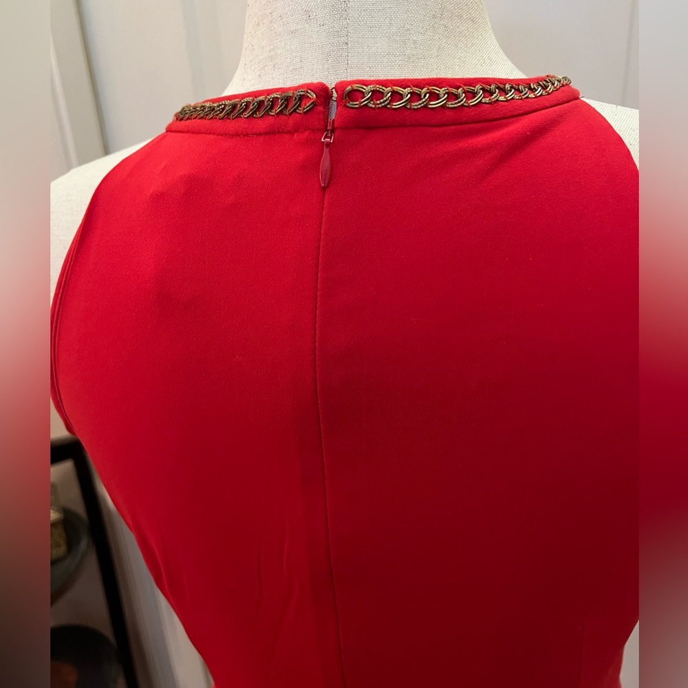 Cache Red Strapless Dress - Picture 7 of 8